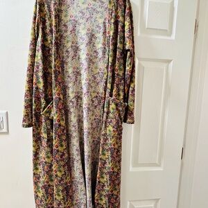 Floral Long Cardigan